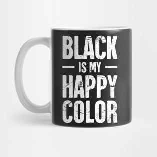 Black Is My Happy Color | Funny Emo Design Mug